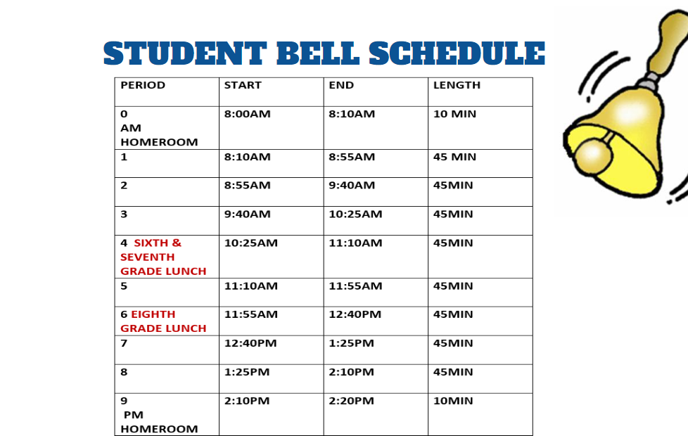 Bell schedule catherine and count basie
